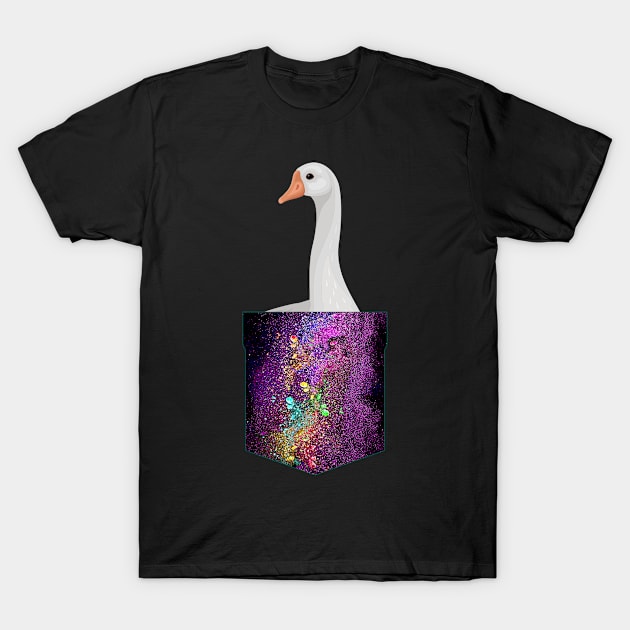 Galaxy Goose Geese Bird T-Shirt by shirtsyoulike